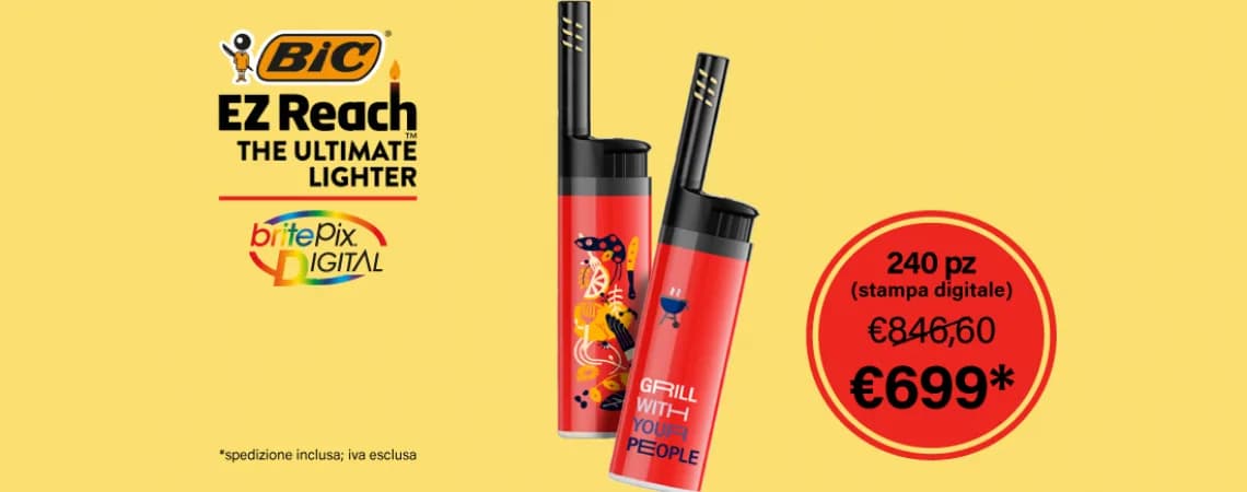 Accendino Bic personalizzato per trasmettere il tuo messaggio, ci avevi mai pensato?