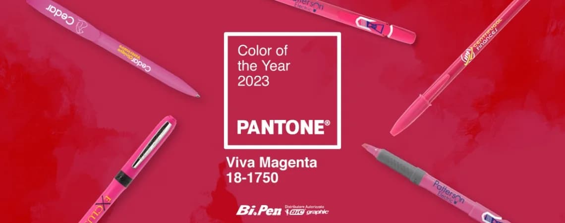 VIVA MAGENTA, IL COLORE DELL’ANNO PER PERSONALIZZARE LE TUE PENNE BIC