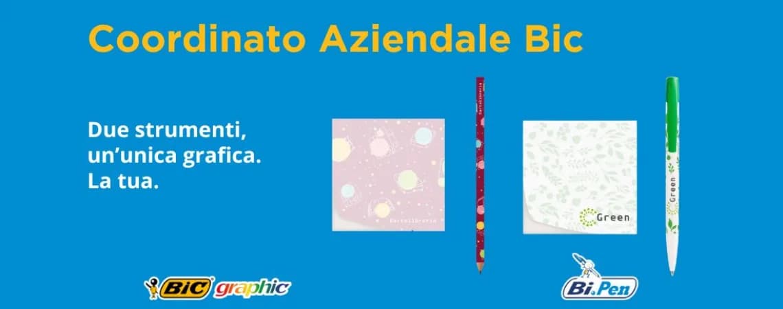 Il tuo coordinato aziendale Bic personalizzato