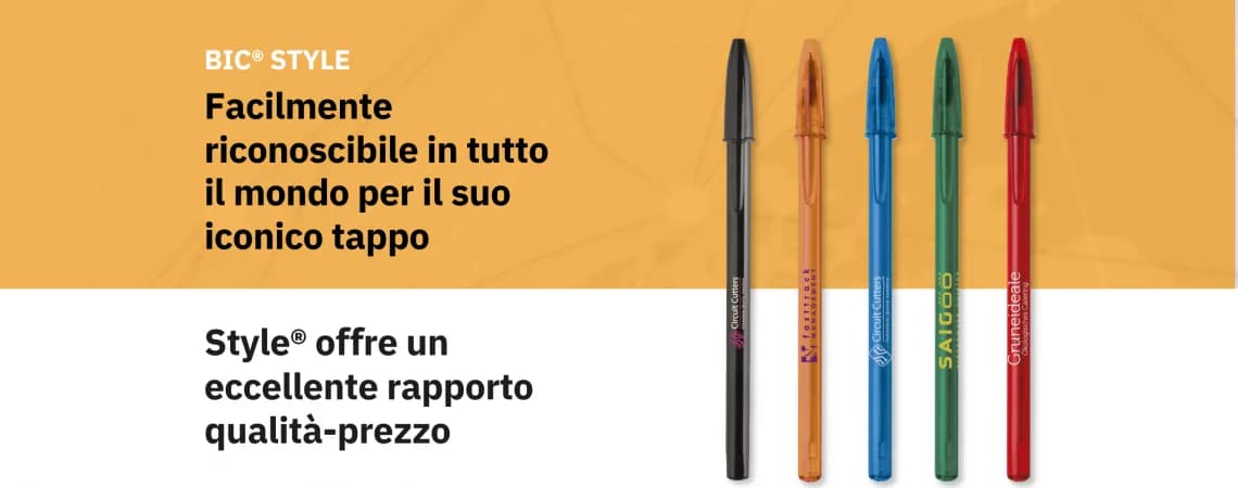 BIC STYLE: LA PENNA PIÙ CONOSCIUTA AL MONDO