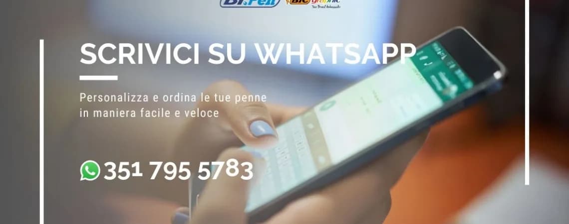 PERSONALIZZA LA TUA PENNA SU WHATSAPP CON BI.PEN