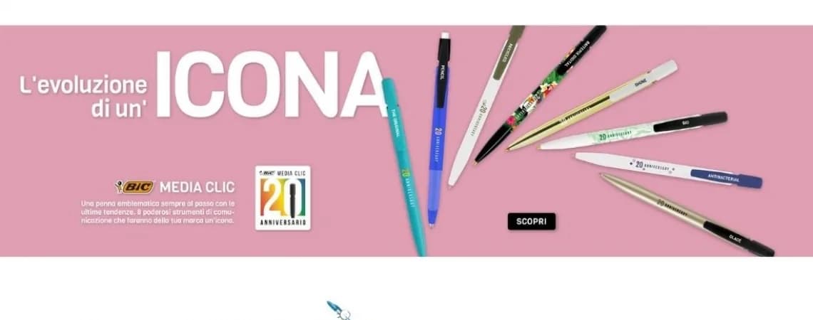 20 ANNI BIC MEDIA CLIC, UN’ICONA DA PERSONALIZZARE