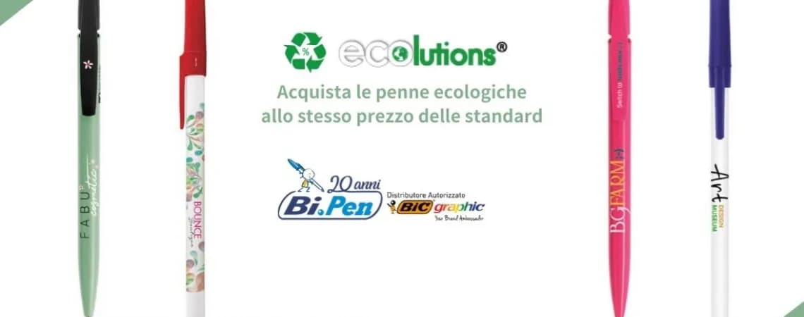 PENNE PERSONALIZZATE ECO ALLO STESSO PREZZO DELLE STANDARD SU BI.PEN