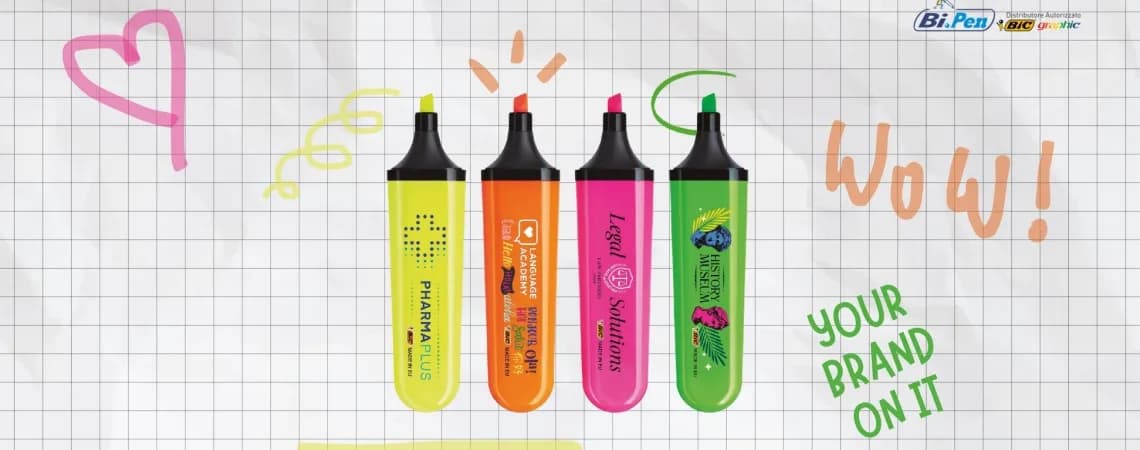 Evidenziatore Promozionale BIC Highlighter Flat