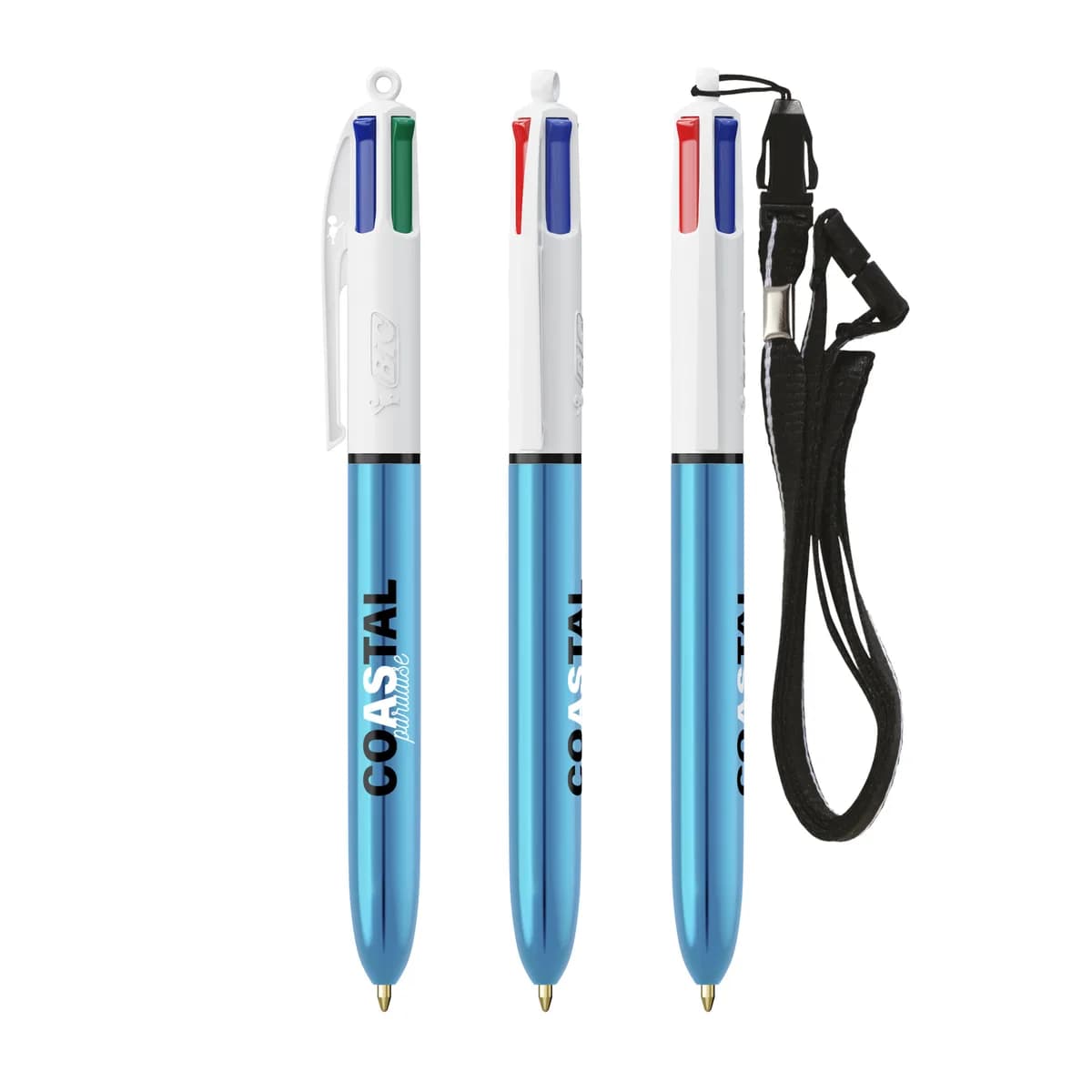 BIC® 4 Colours Shine + Lanyard